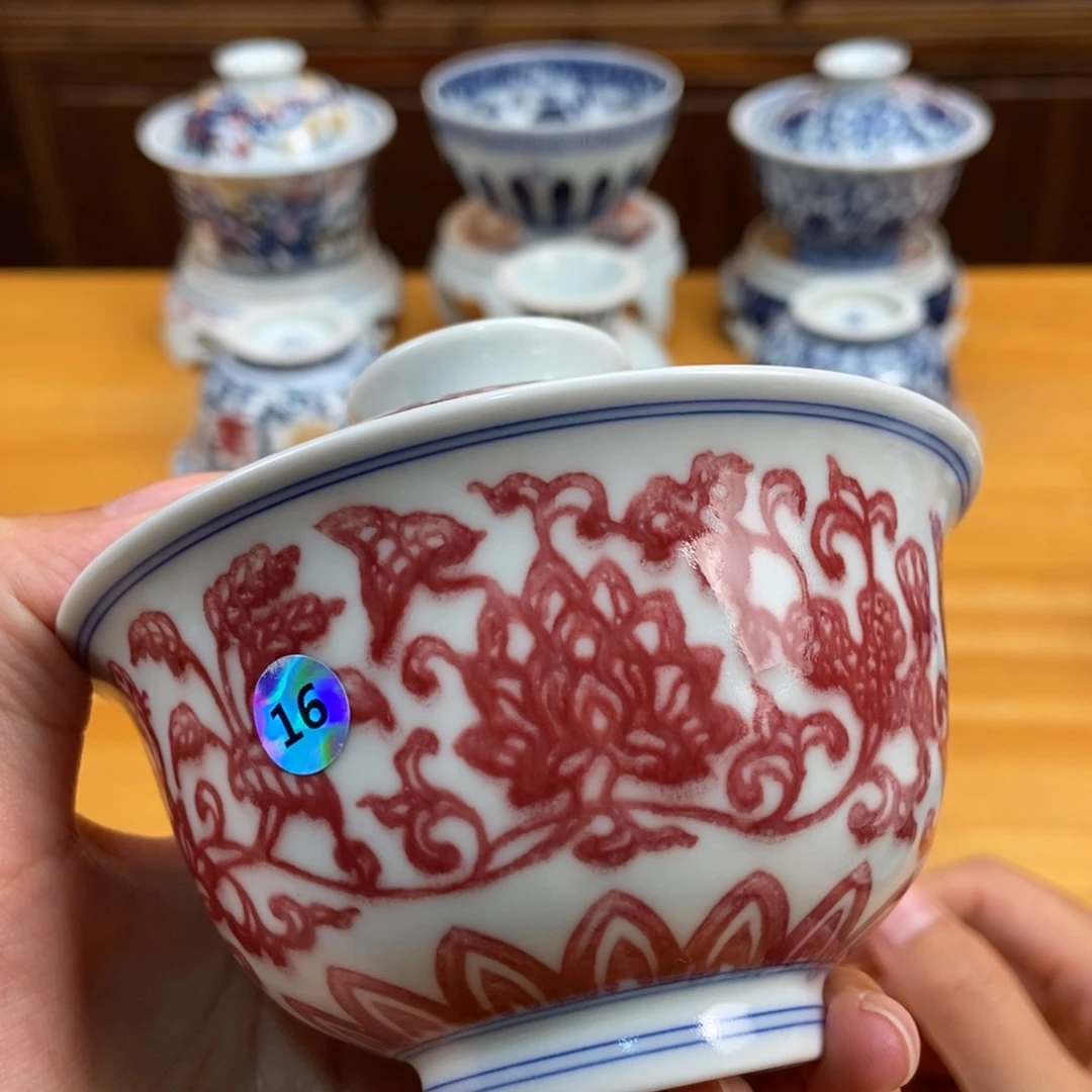 手绘现代茶具非古董