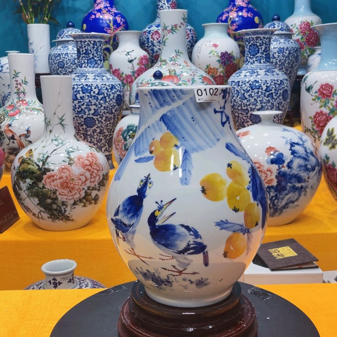 摆件景德镇陶瓷花瓶8