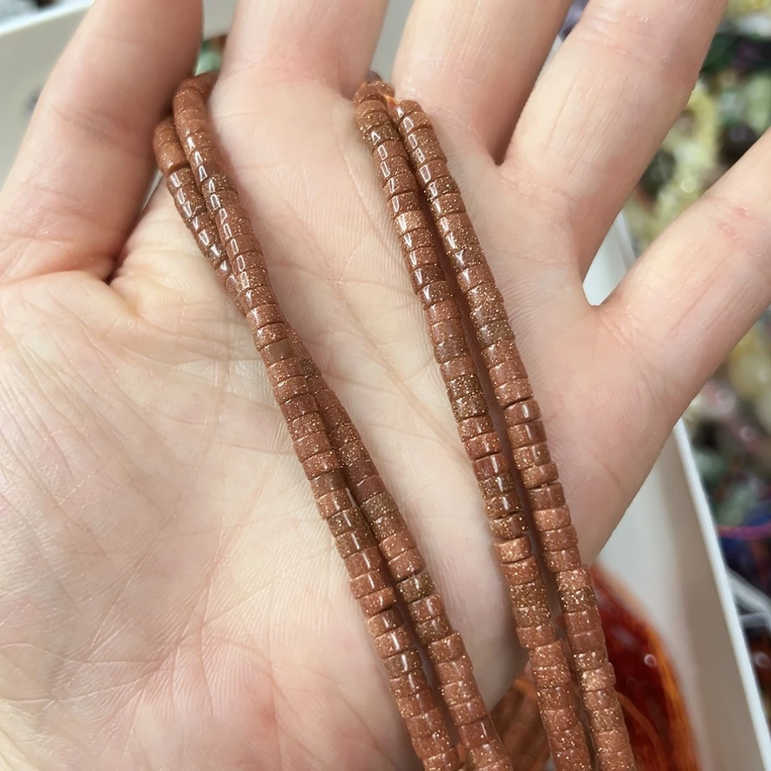 玛瑙/玉髓未镶嵌珠宝半成品，卡4金沙直切一条