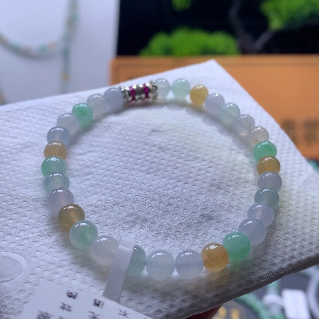 翡翠未镶嵌手链卡6