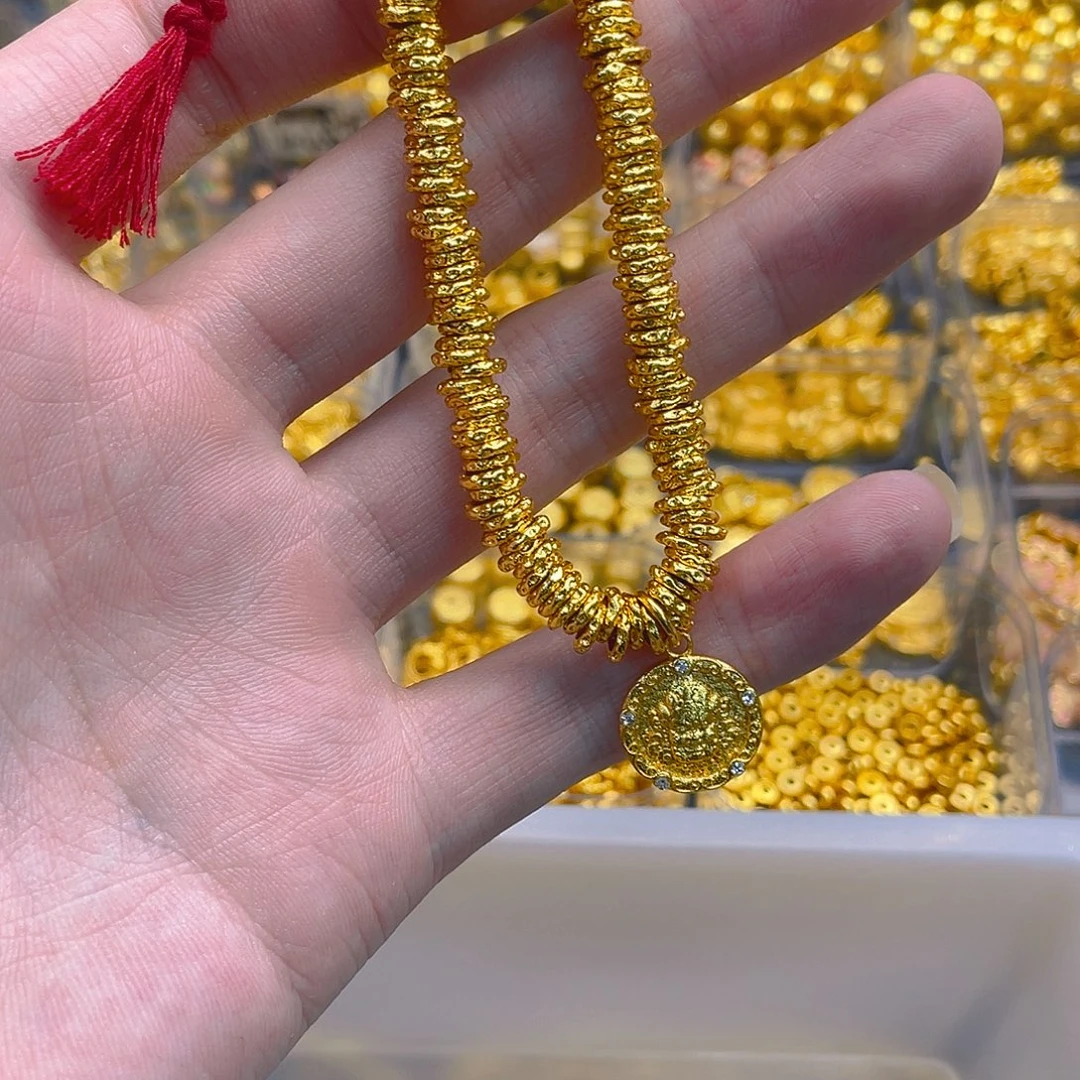 锆石铜合金盘缠6mm手链