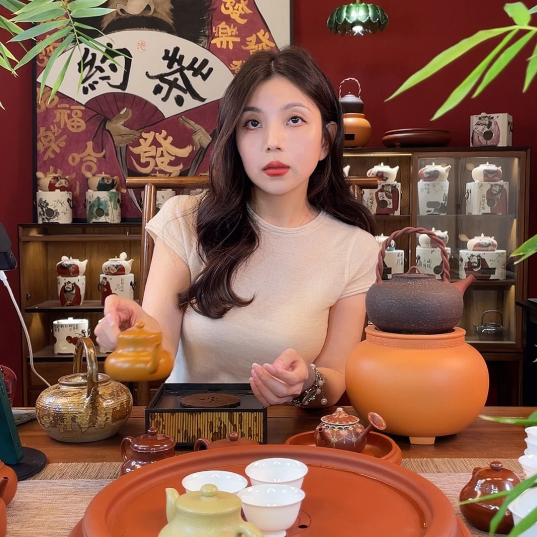 雙***子茶壶紫砂純手工手拉壺