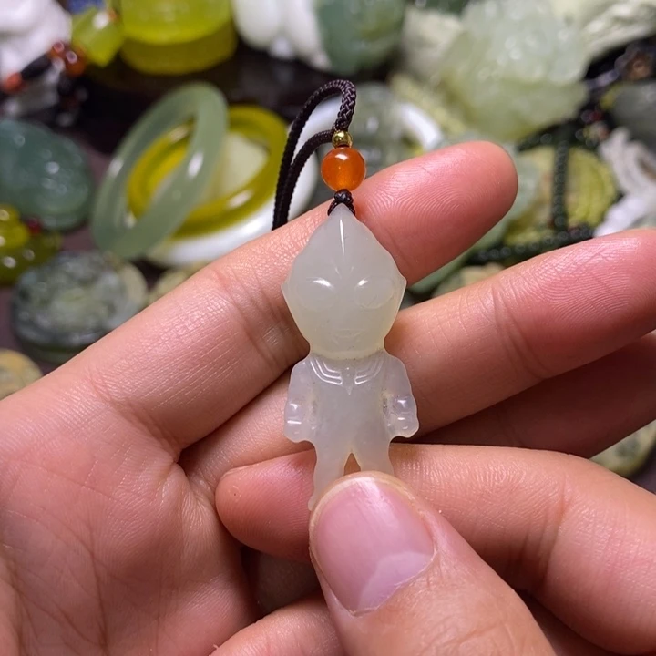 岫玉未镶嵌岫玉颈饰