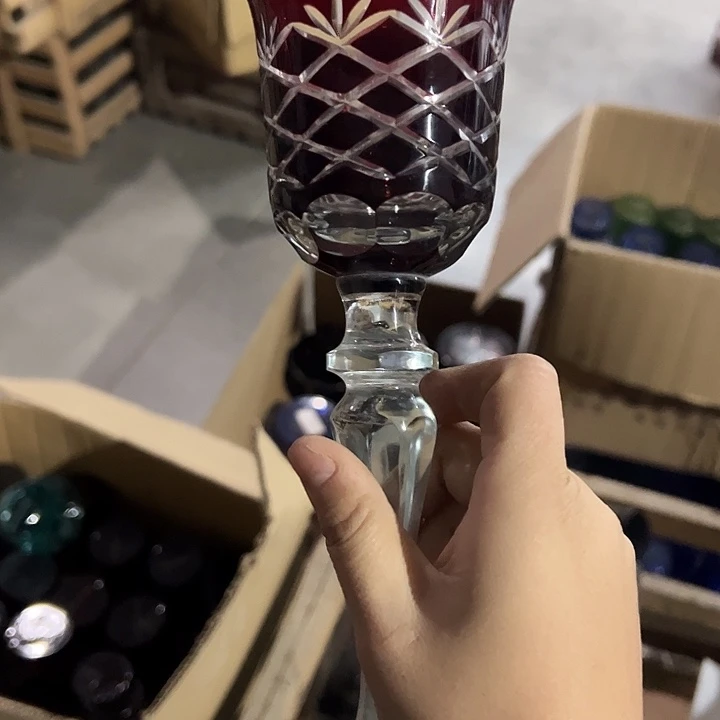 手柄款水晶玻璃微瑕一个