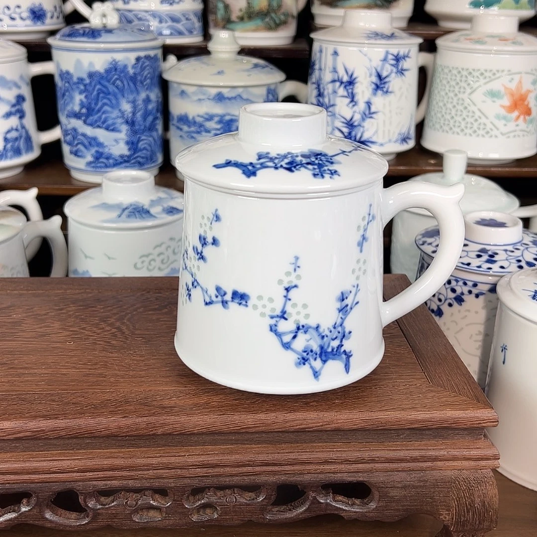 景德镇高温陶瓷办公杯家用