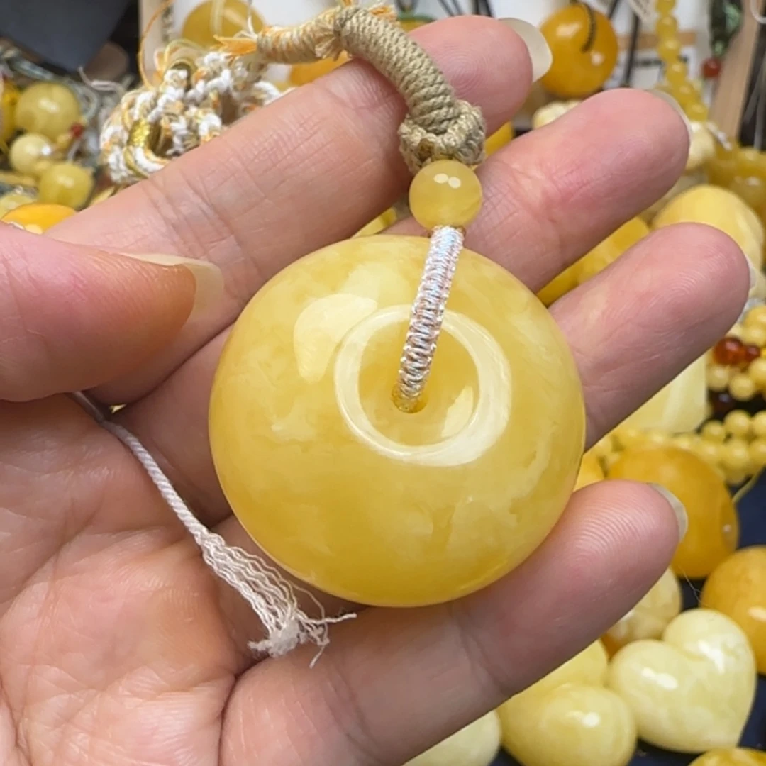 蜜蜡未镶嵌颈饰天然蜜蜡