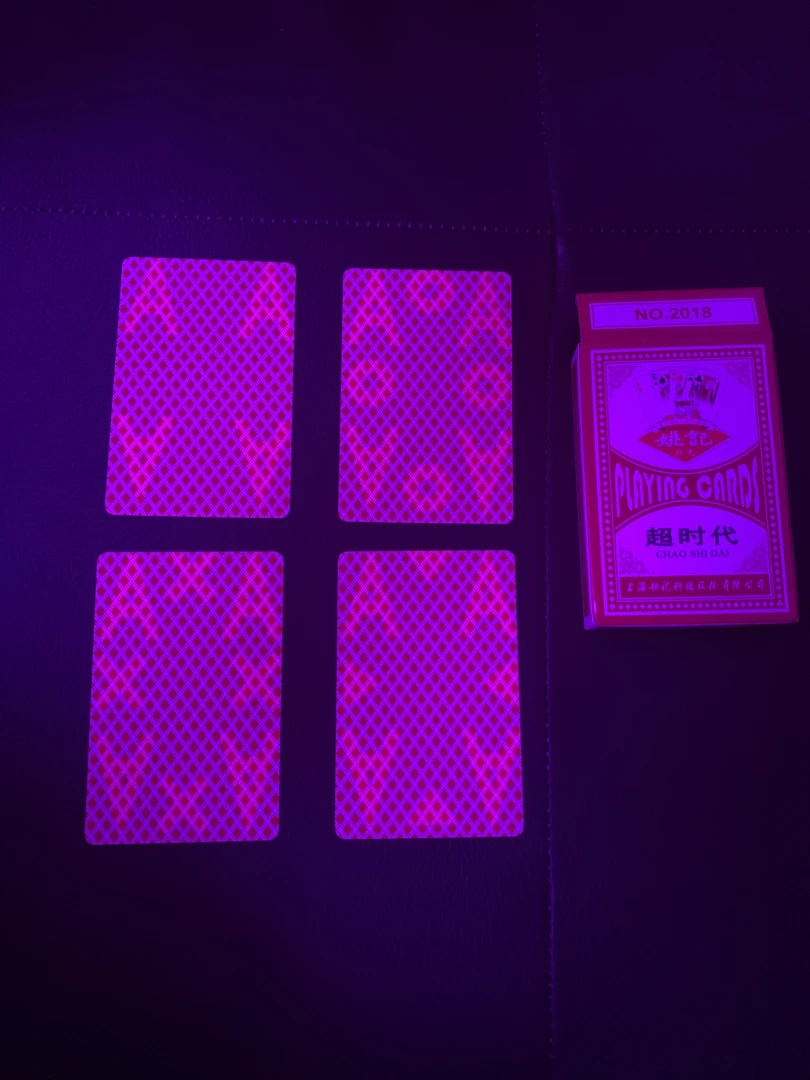 白光可视花色数字魔术扑克牌隐形演镜高清可视表演道具表演黑科技