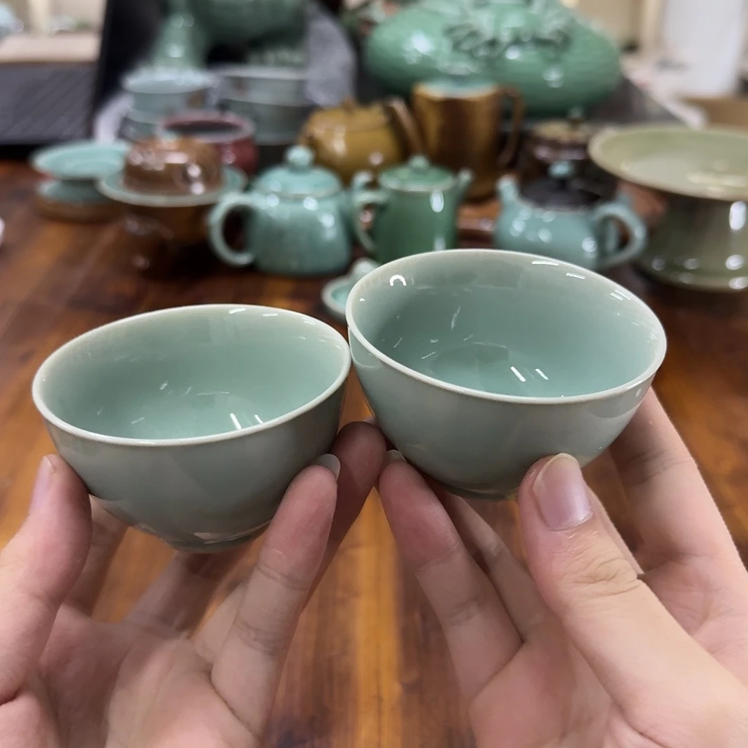 龙泉青瓷茶器微瑕8309