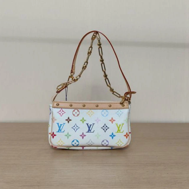 99新 LouisVuitton/路易威登 【娇大麻将包村上隆联名芯片 806451