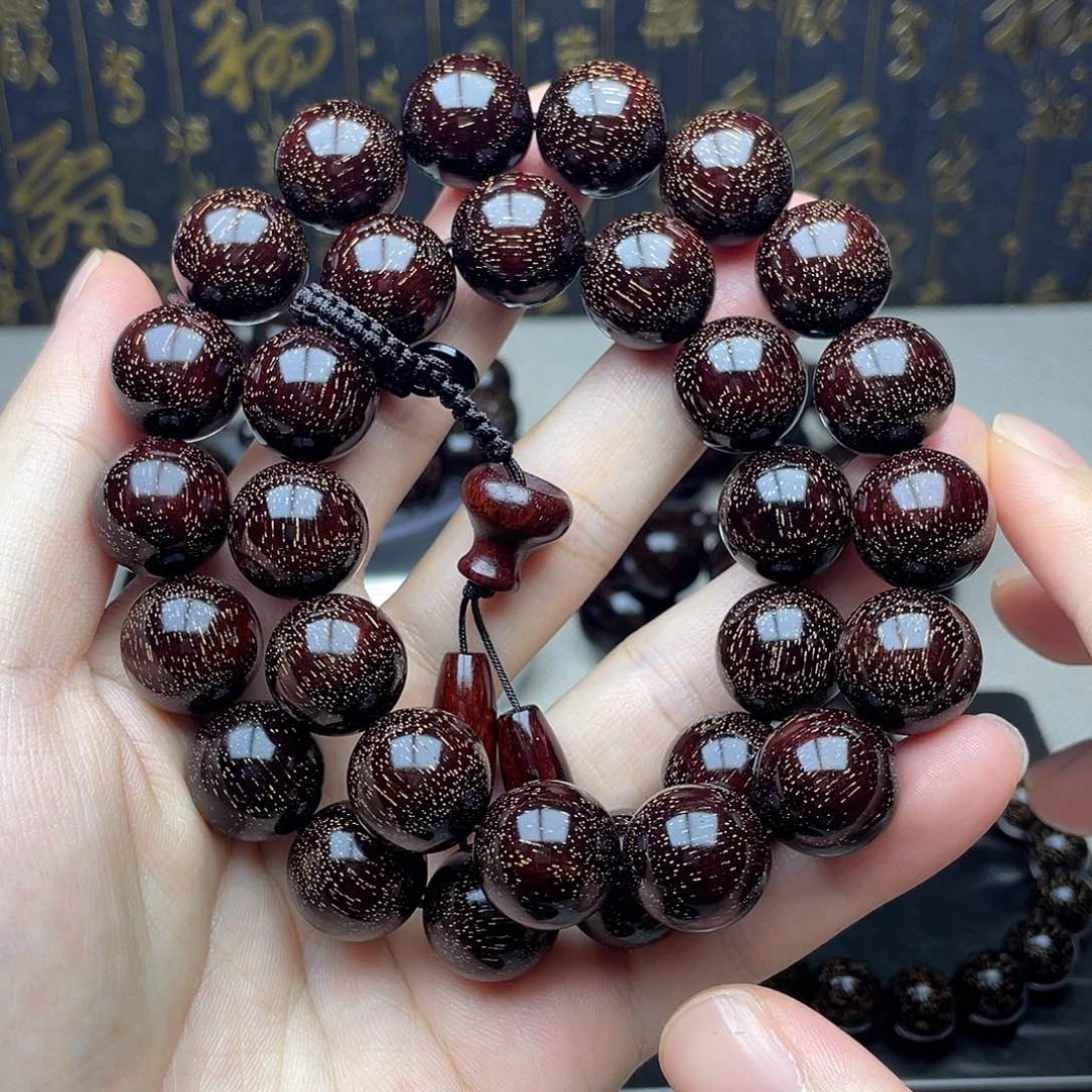 檀香紫檀（小叶紫檀）1.5 30颗 双圈 小爆满金星