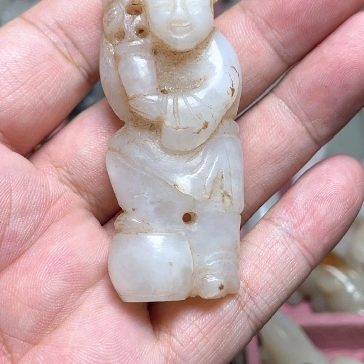 阳***哥和田玉未镶嵌挂件