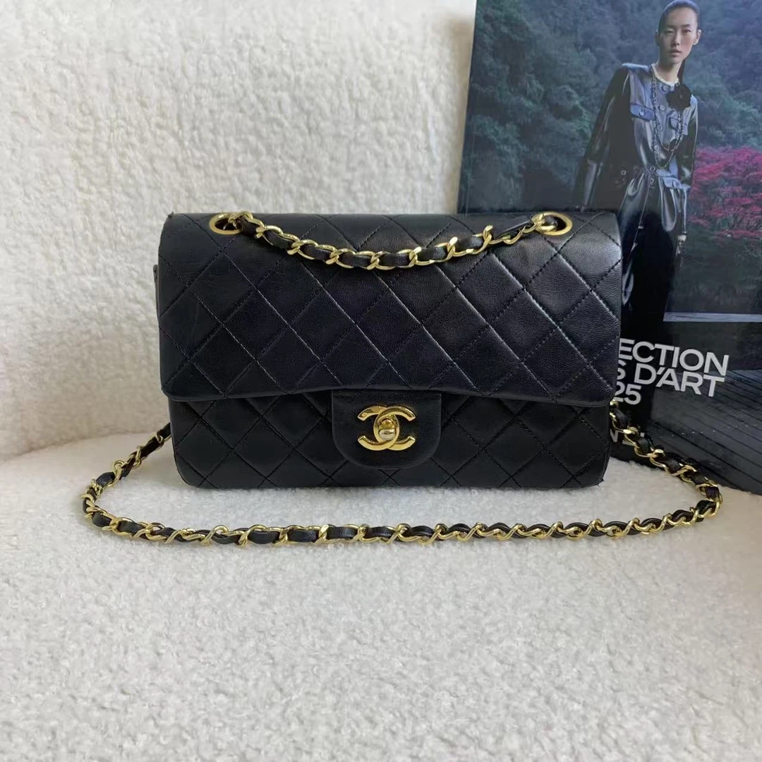 90新 Chanel/香奈儿 壹臻/黑金羊中古cf小号 0开 81973638
