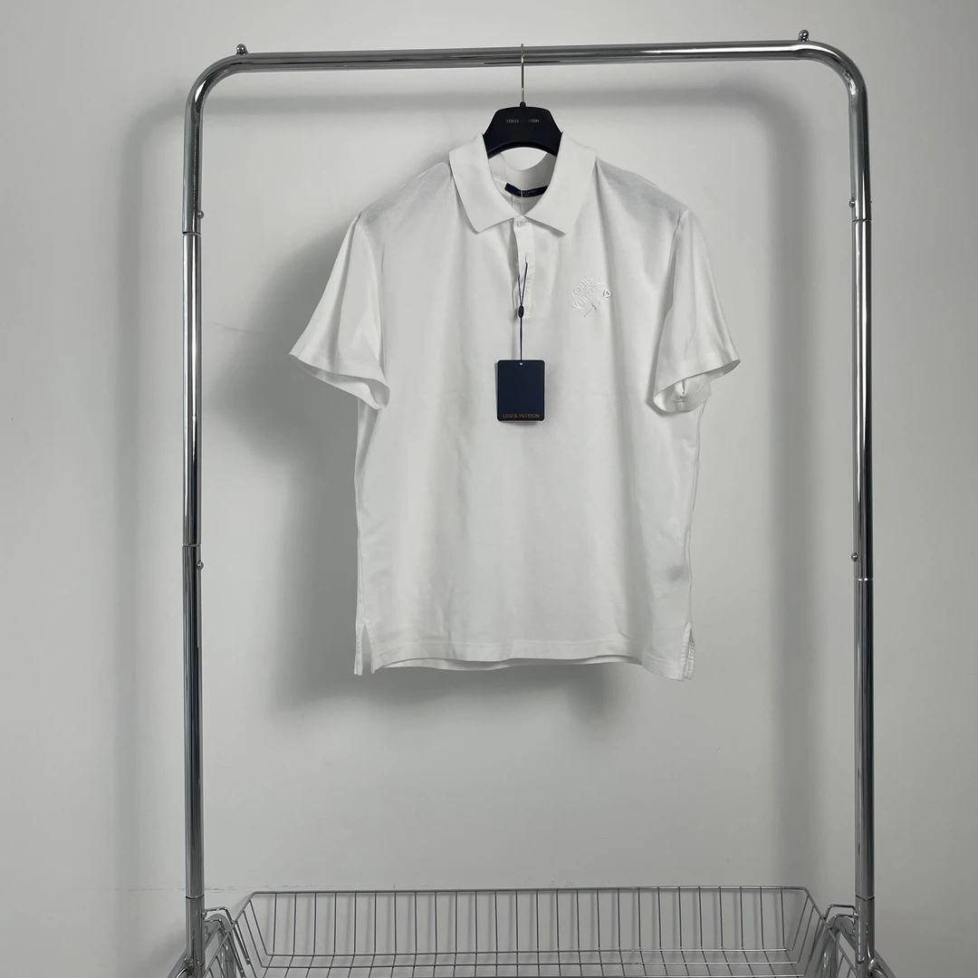 未使用 LouisVuitton/路易威登 别针刺绣polo短袖 yy01039 尺码xl