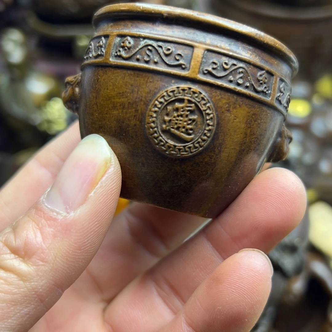 铜摆件欢迎欢迎你