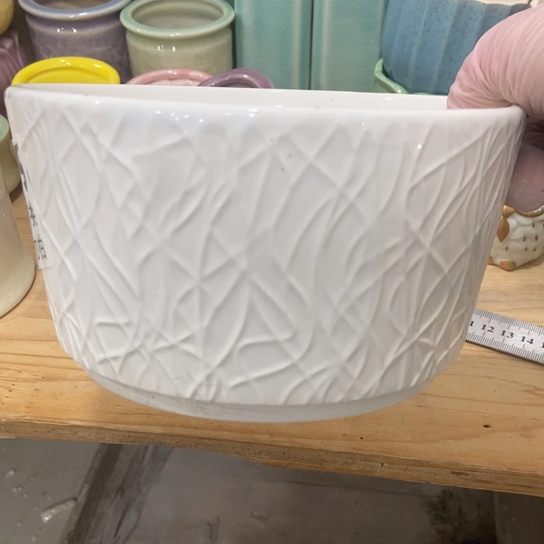 红陶高温陶瓷花盆