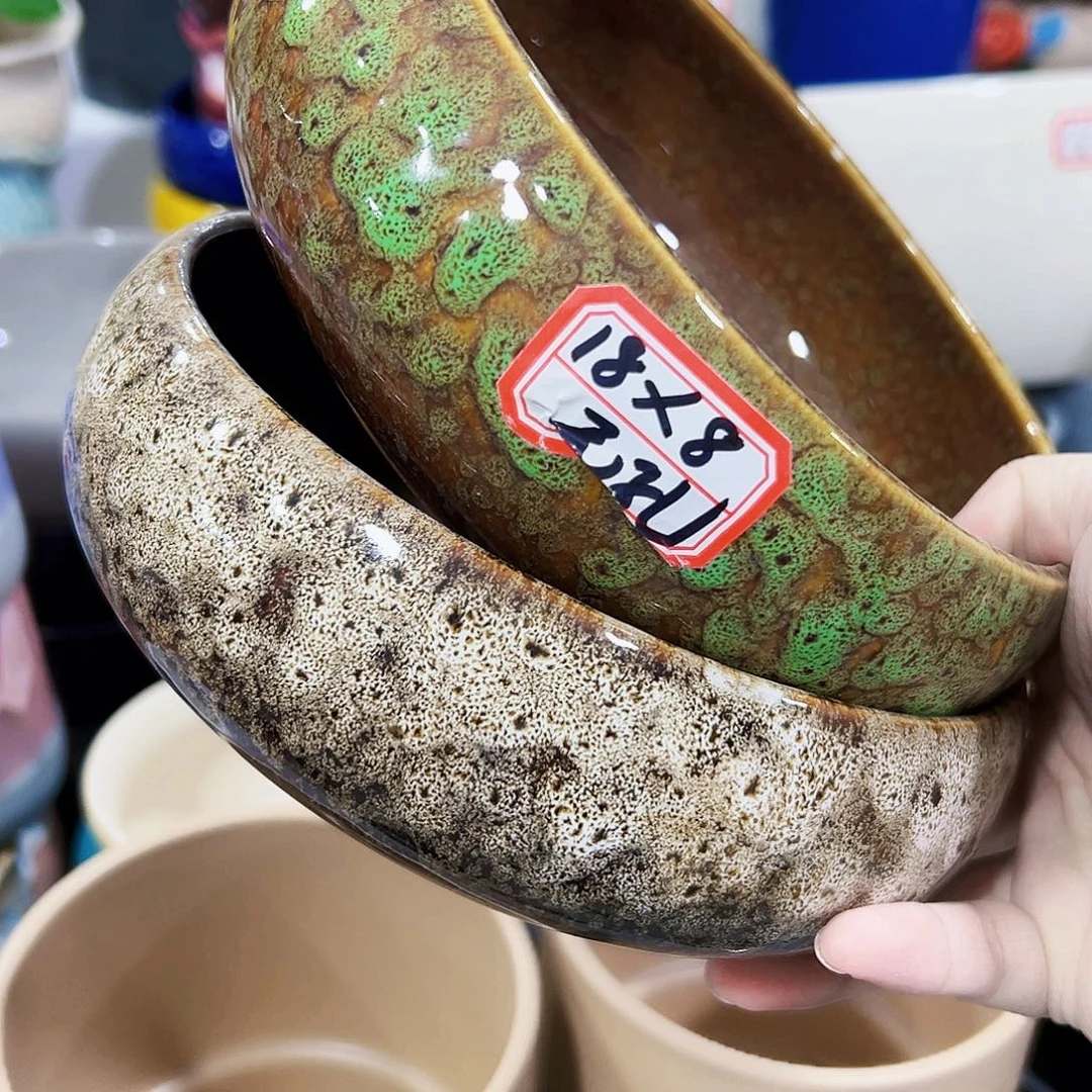 外贸尾单陶瓷花盆凑单10米包邮