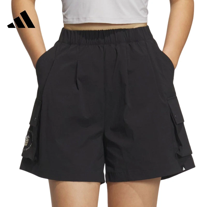 流光风adidas阿迪达斯夏季女子运动休闲短裤裤子JL9275