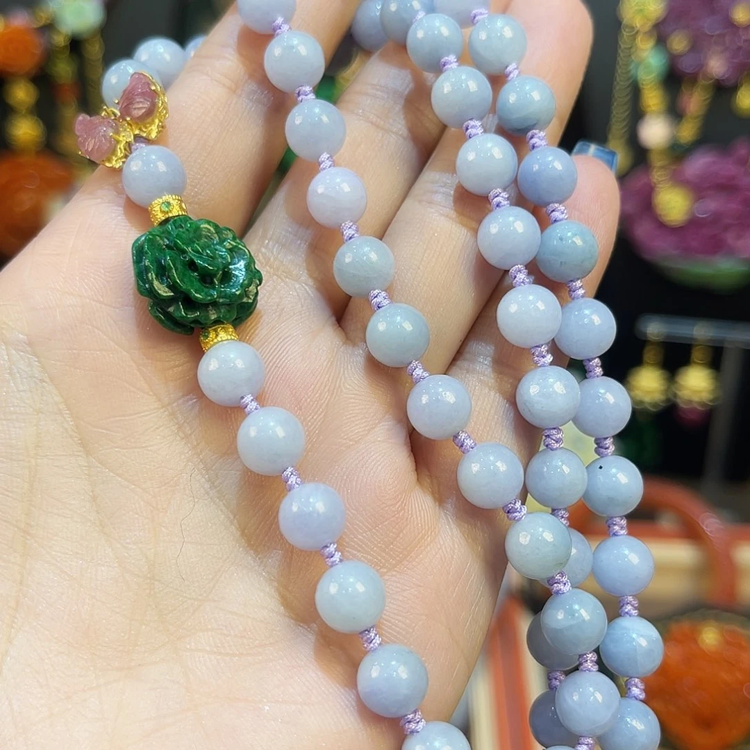 翡翠未镶嵌项链福利