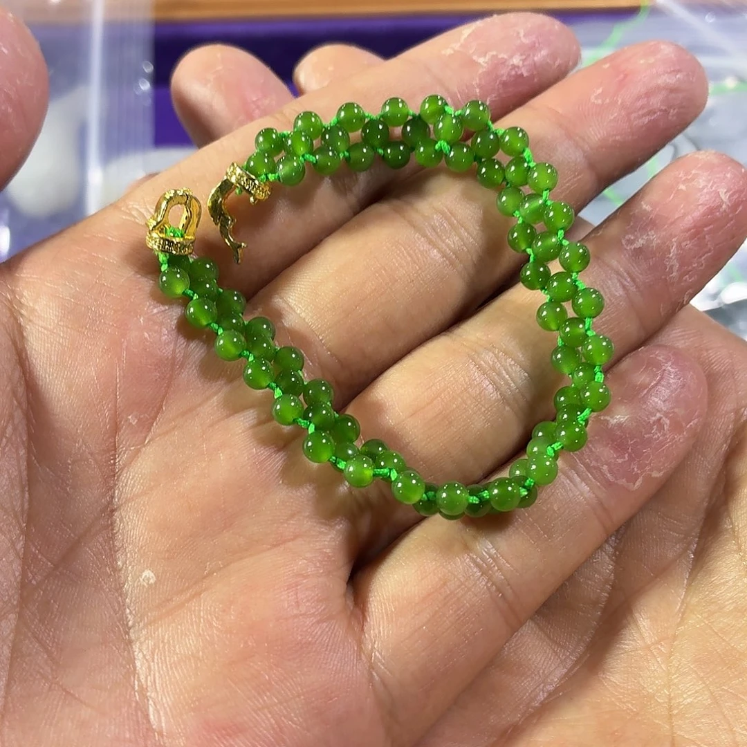 和田玉未镶嵌手链