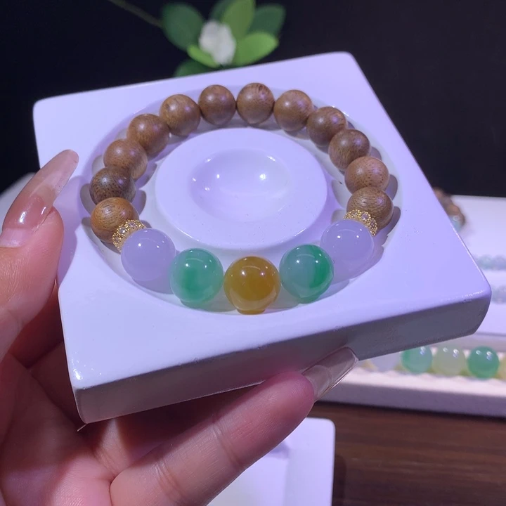 翡翠散珠翡翠多宝手串