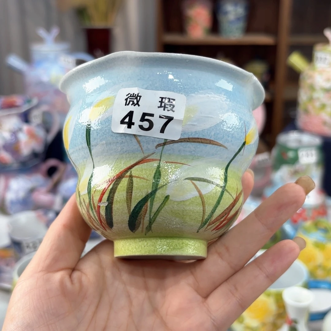 景德镇手绘高温釉下彩陶瓷茶具