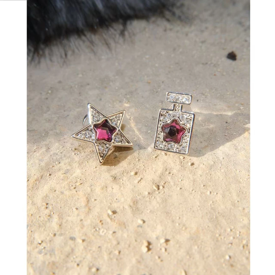 铜合金锆石耳饰 小众设计百搭ins耳饰48699