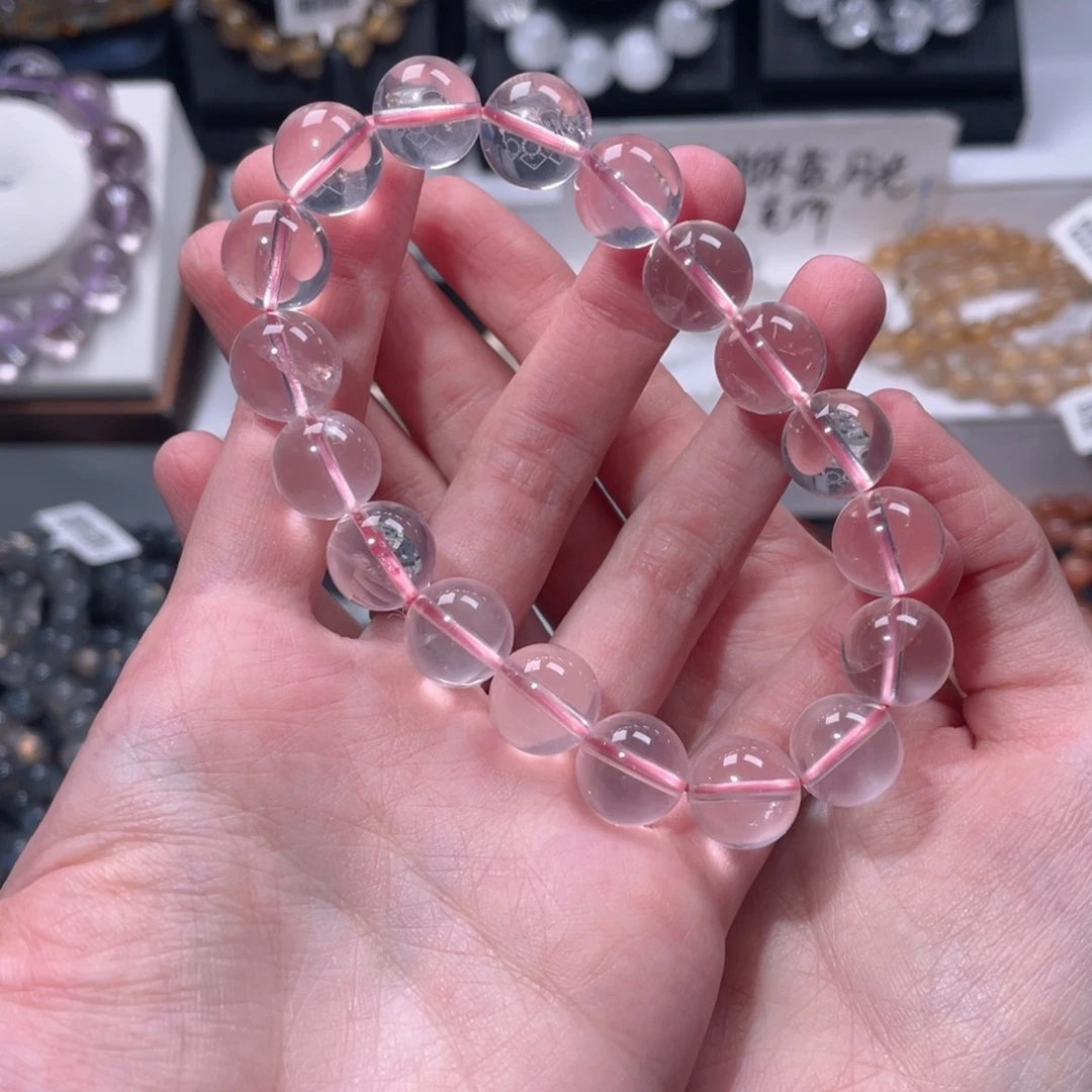 水晶手链未镶嵌毕业级莫粉11.5m