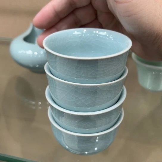 瓷片陶瓷茶具汝瓷茶具