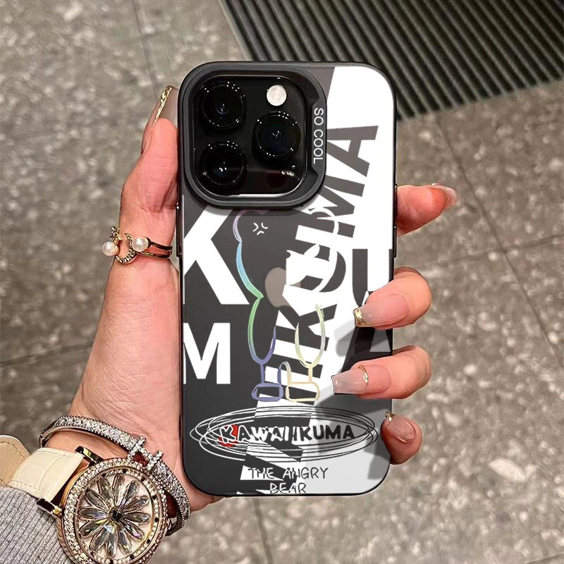 潮牌小熊适用苹果16/15手机壳iphone14Promax元气13软壳12防摔11x