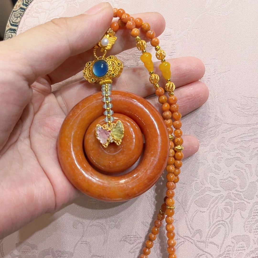 翡翠合金吊坠(赠链)