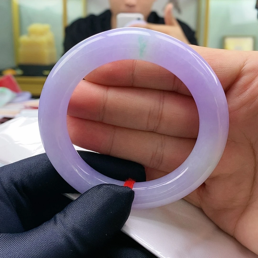 【闪购商品】未镶嵌手镯翡翠玖**总冰紫胖