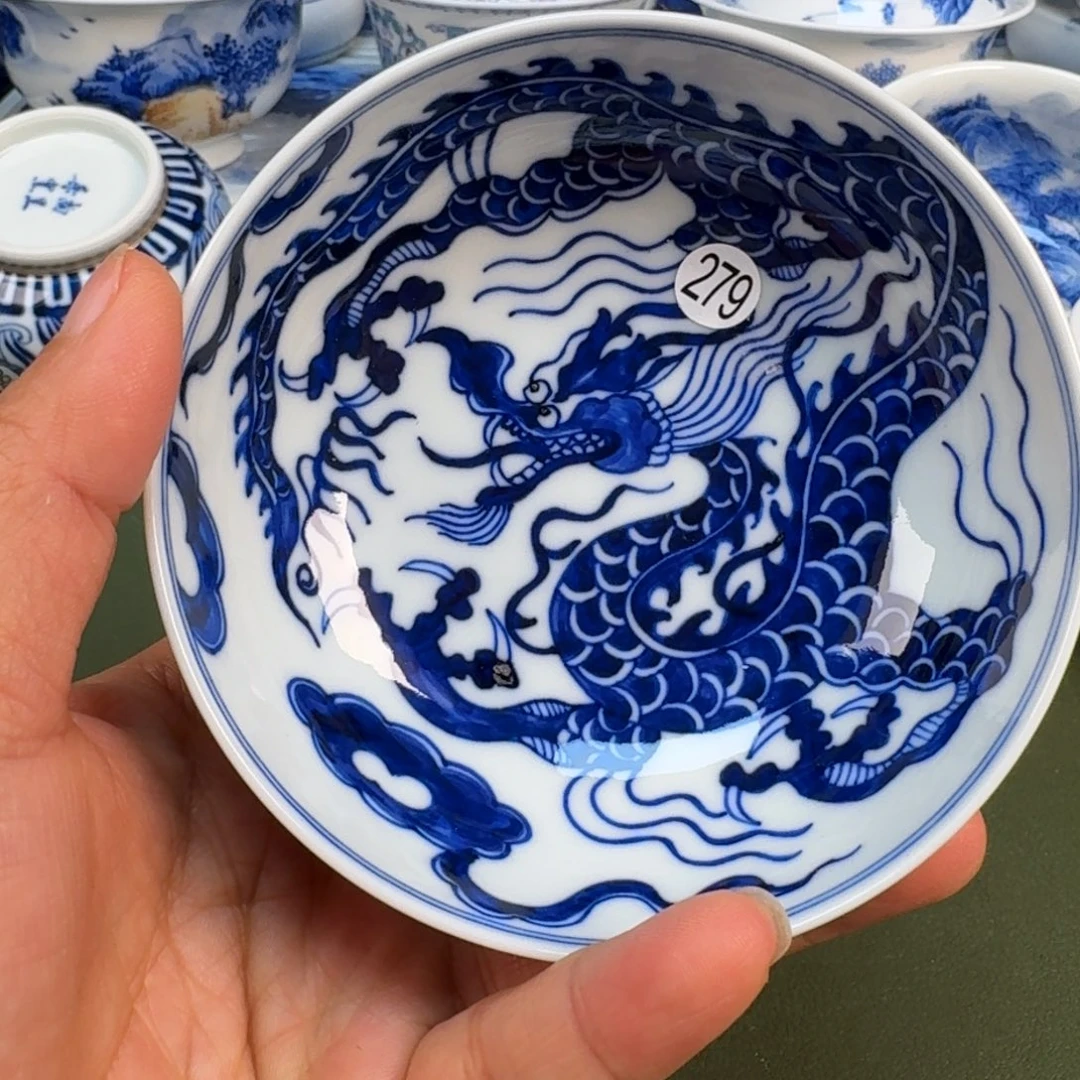 陶景德镇纯手绘茶具圆圆279