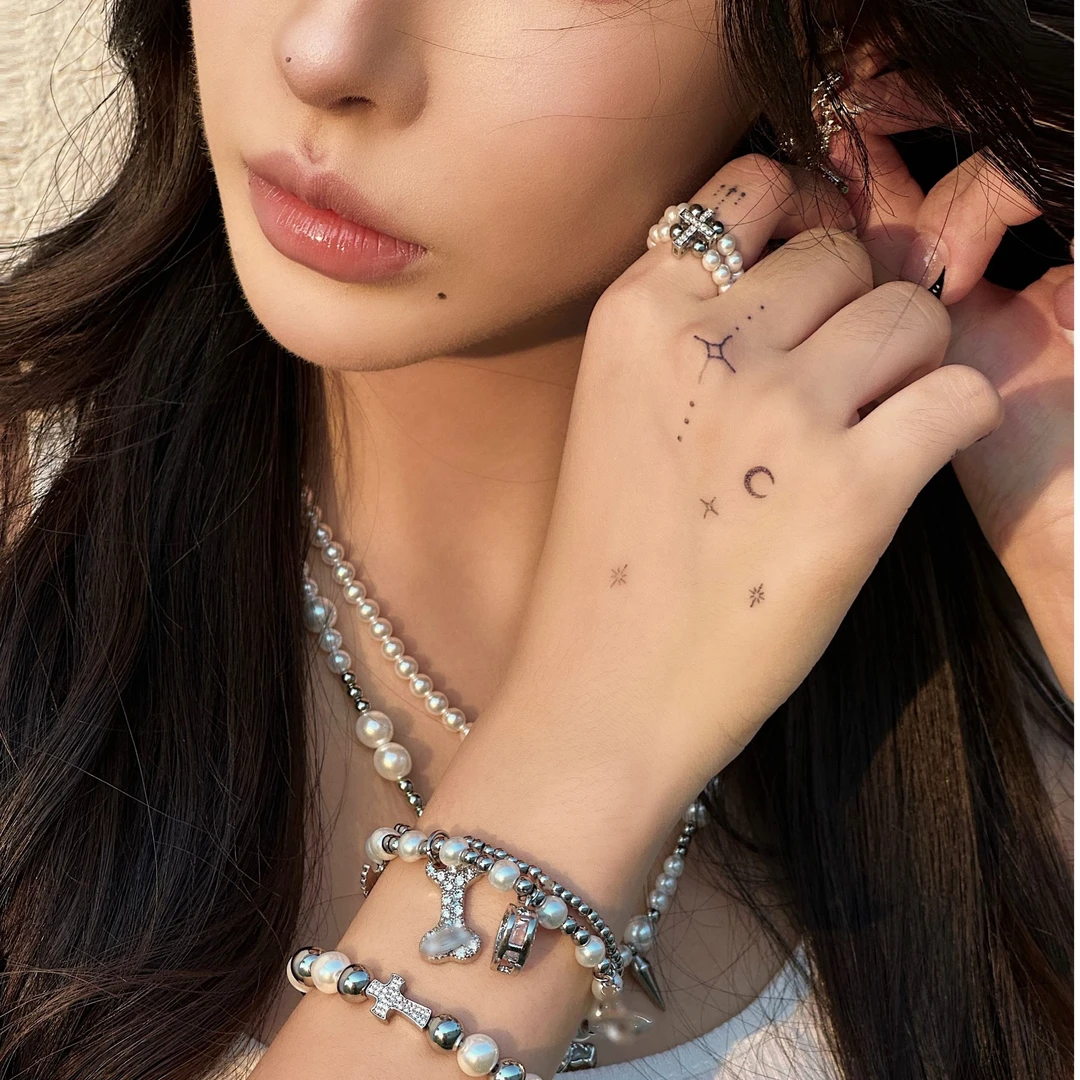 铜合金仿珍珠手链 ONETOP预谋邂逅 百搭双层手链