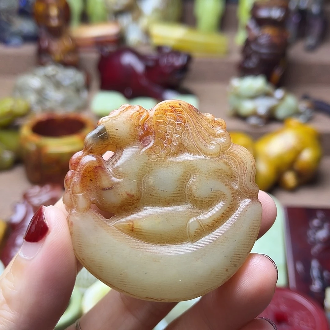 白玉菩提吊坠80。。