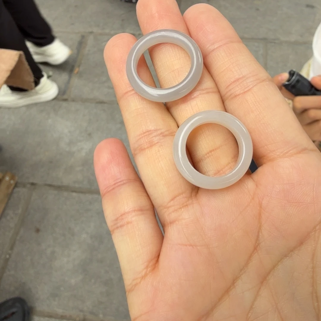 和田玉未镶嵌颈饰烟紫灰跑环多样性拍一发一