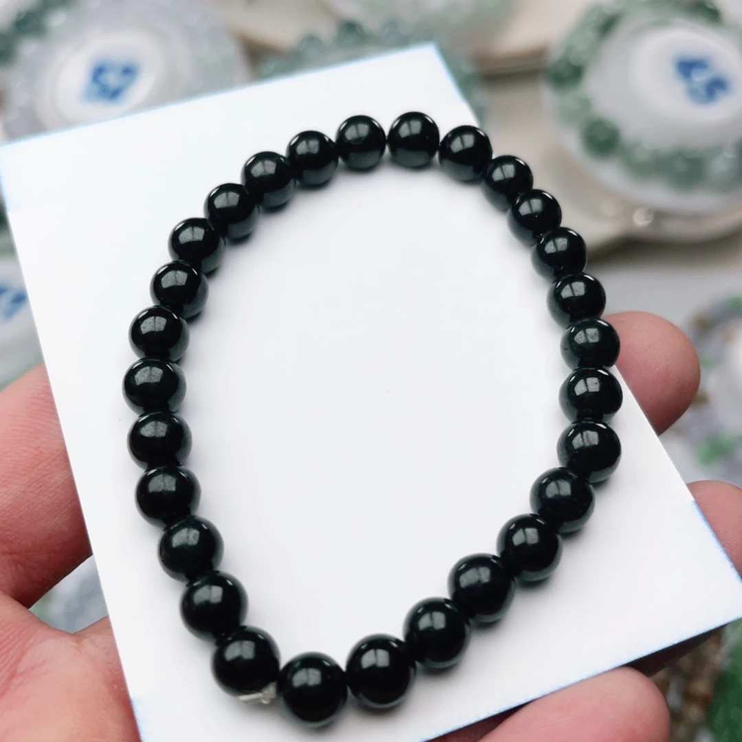 翡翠手链未镶嵌卡6.8