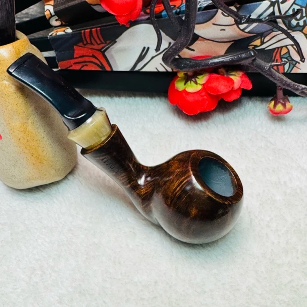 3856套餐9件套经典光面龙抓蛋石楠木烟斗