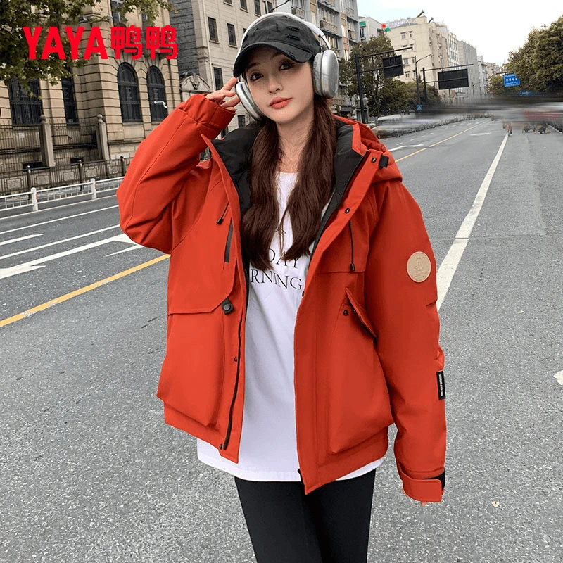 短款羽绒服女冬季2024新款男女同款户外运动休闲防风保暖外套