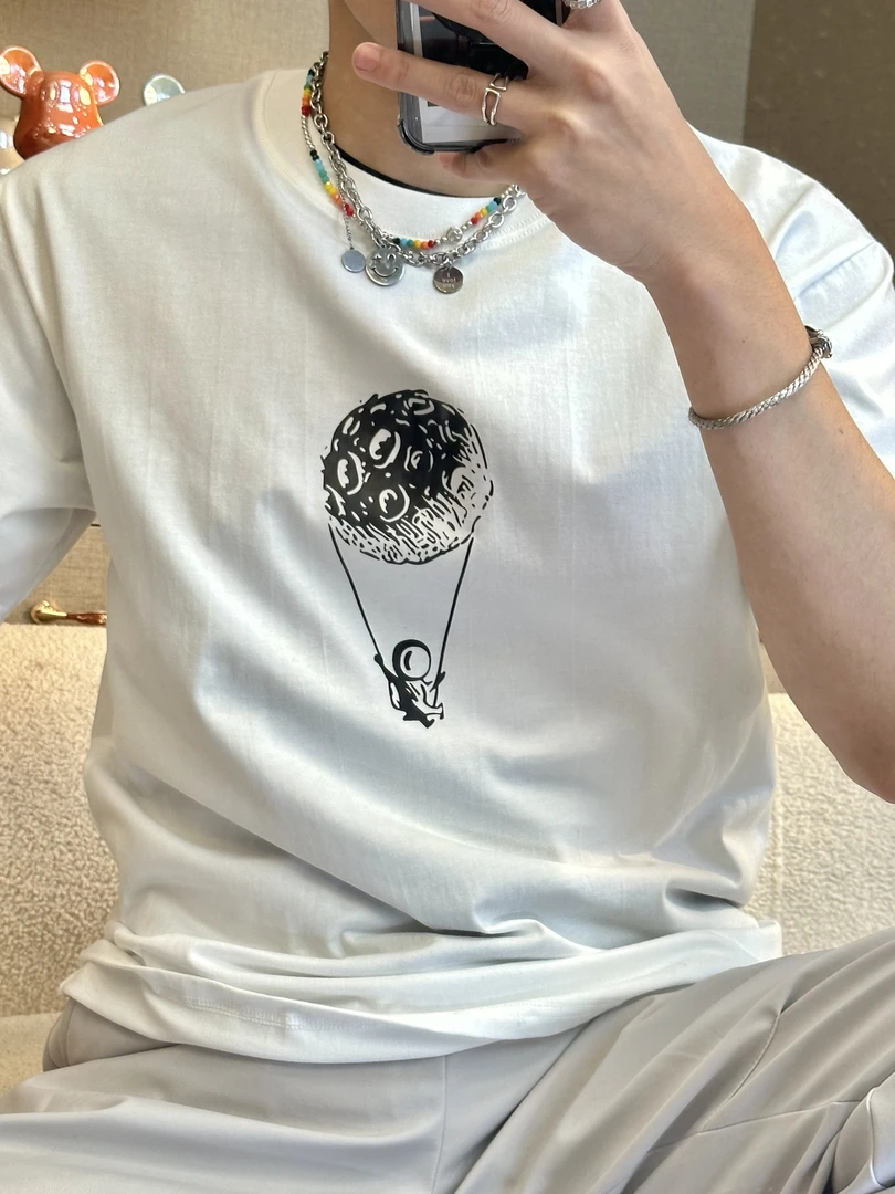 【阿哲】[阿哲]2025春夏新款百搭简约显瘦男短袖上衣AM1114