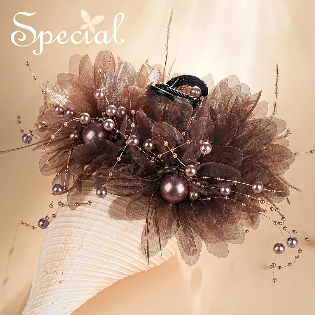 special【宠爱专属】时尚小众气质发夹发饰 幸运星棕