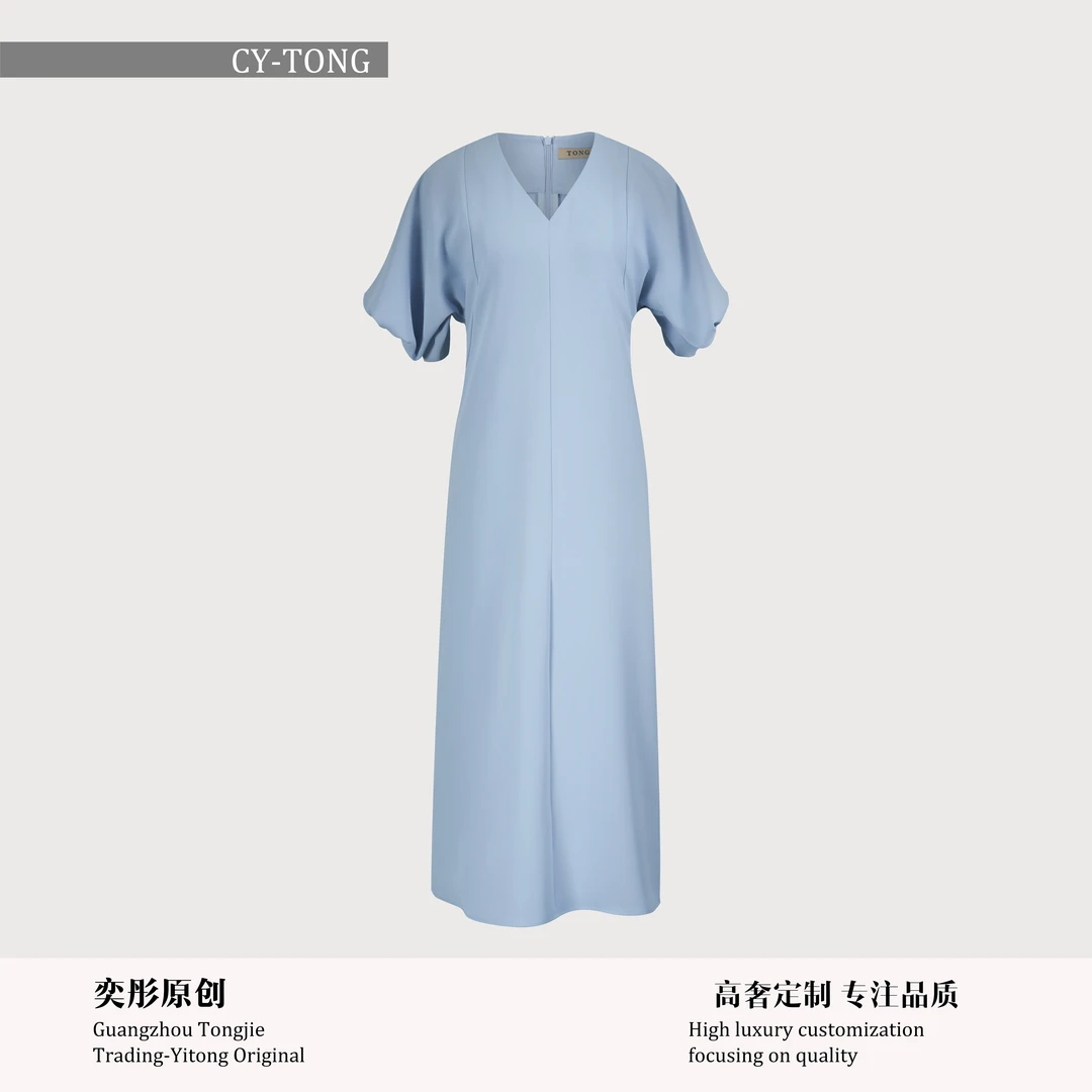 【彤姐原创】夏季修身优雅气质显瘦时尚轻奢简约女装连衣裙S24C127