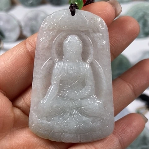 翡翠颈饰未镶嵌阿尼陀佛福利