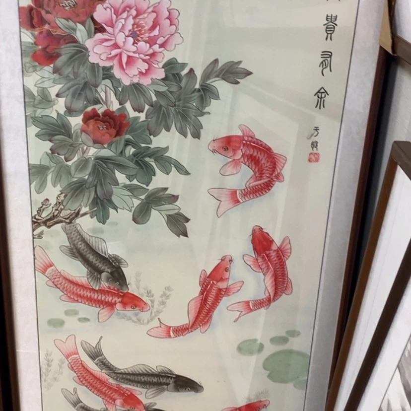 【闪购商品】国画手绘国画工笔带框122.65