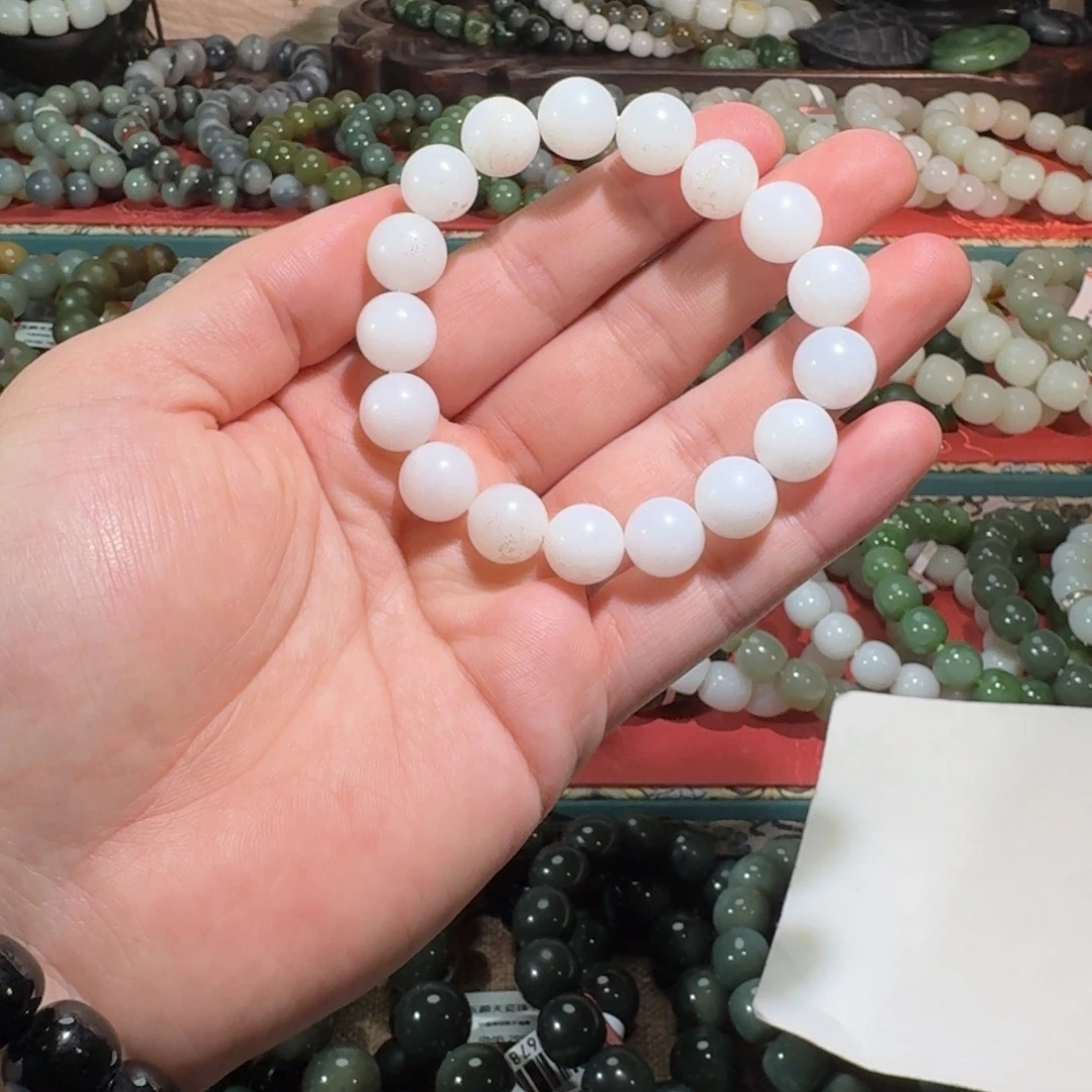 和田玉未镶嵌手链有包容