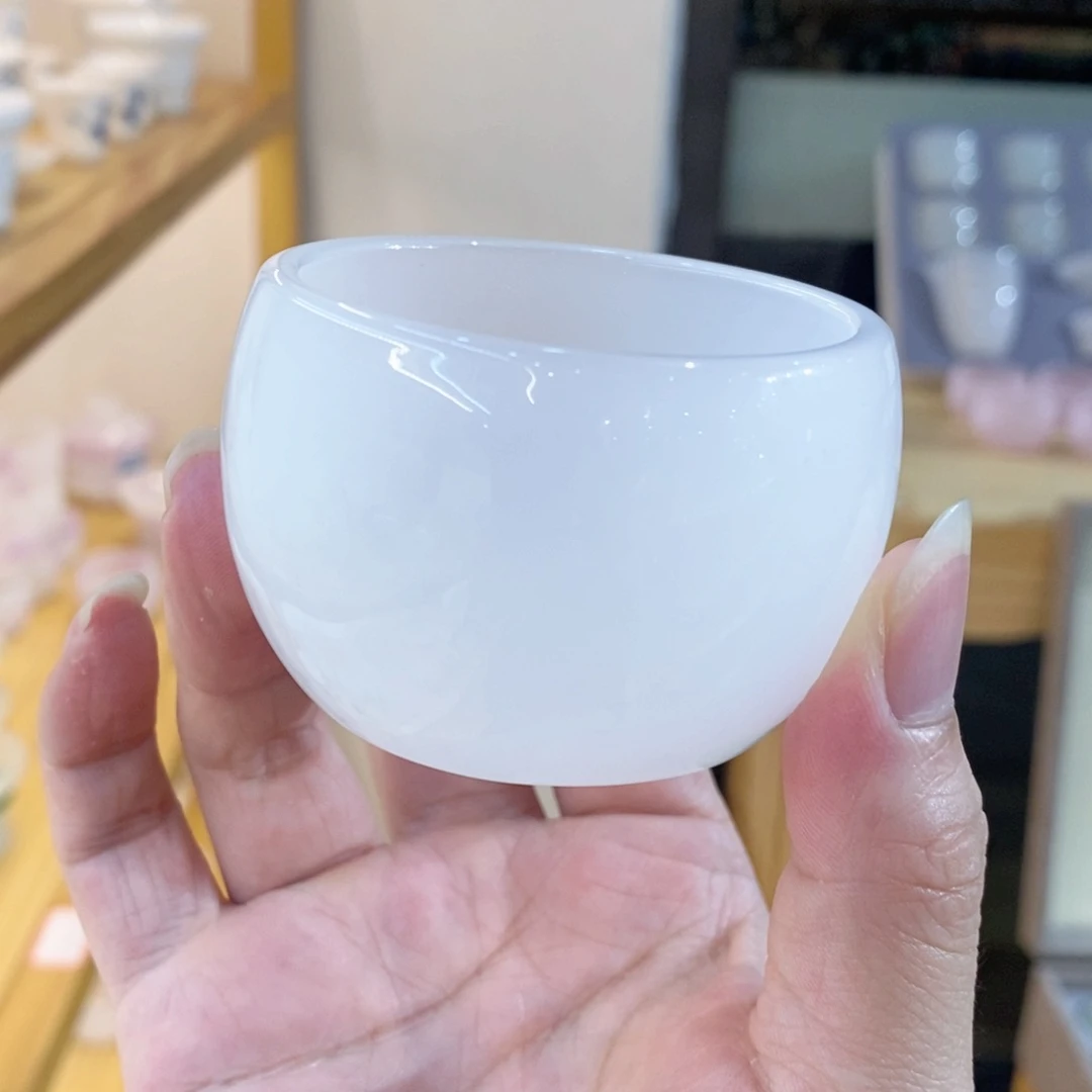 白玉琉璃客杯一个