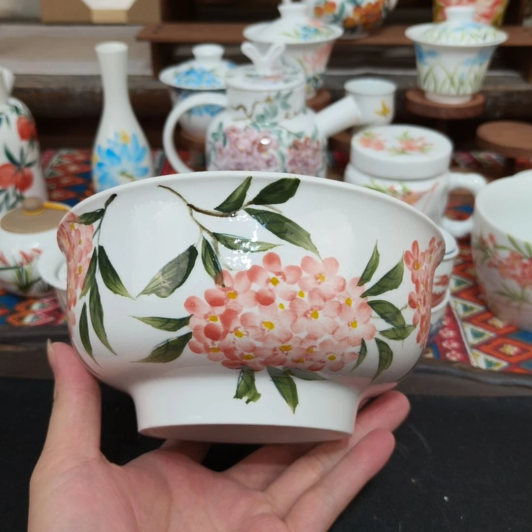 瓷片景德镇手工手绘高温瓷器