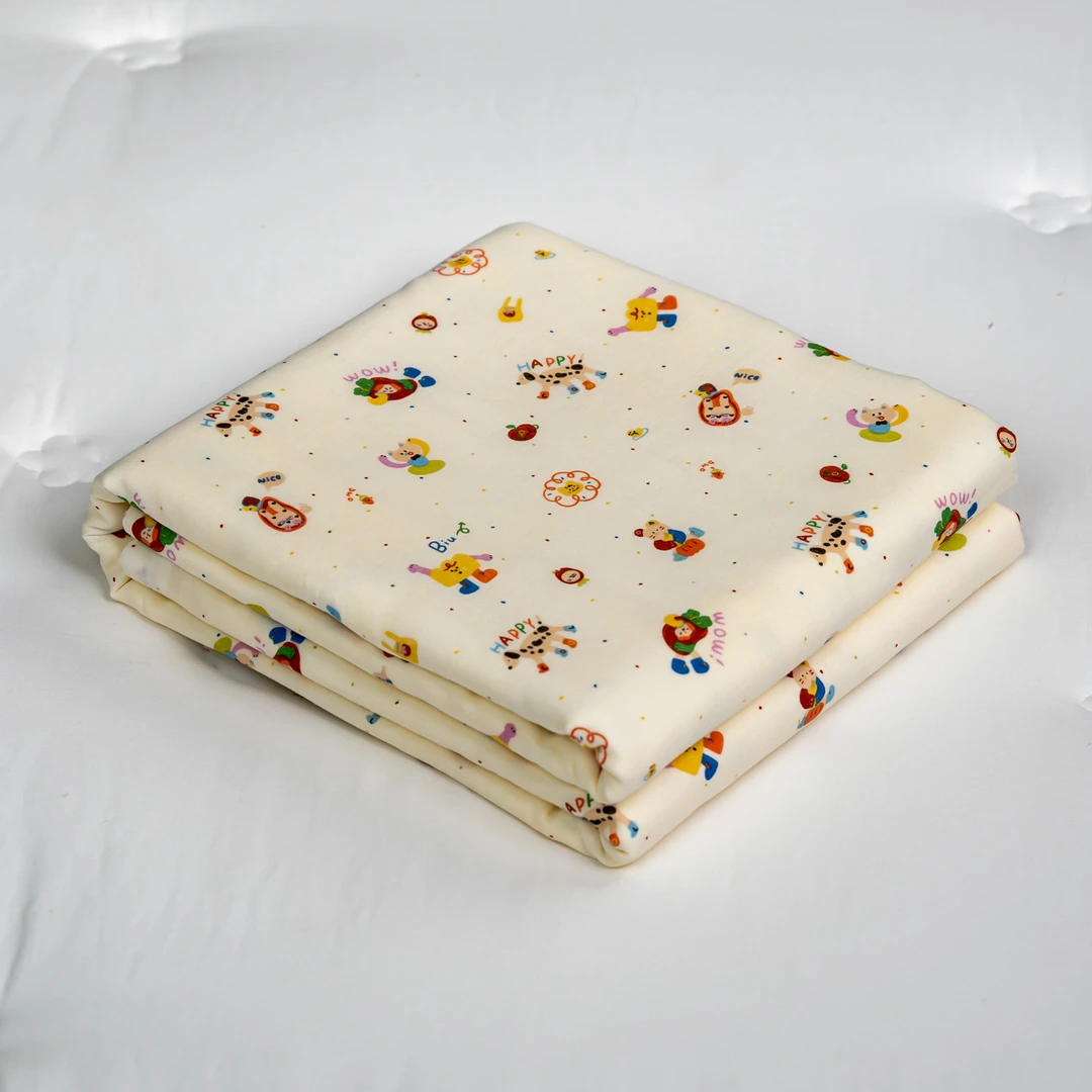 【京かわ会社】高端双层纱被罩 奶油动画