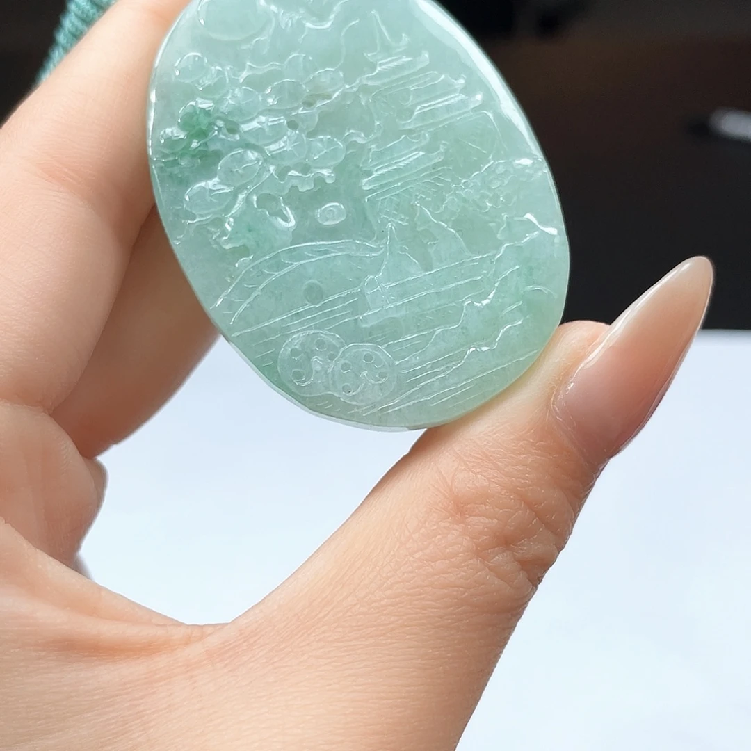 翡翠未镶嵌颈饰吊坠