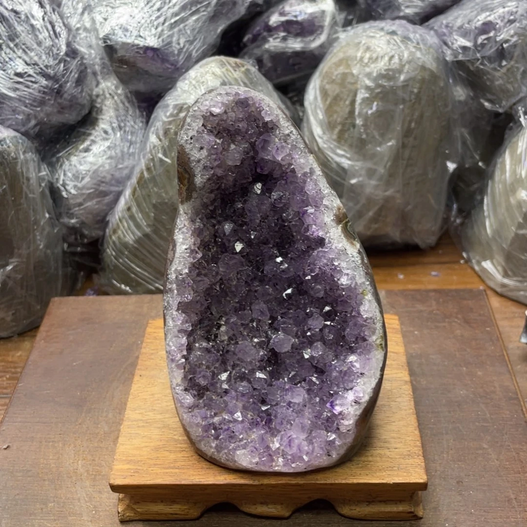 紫晶摆件未镶嵌紫晶