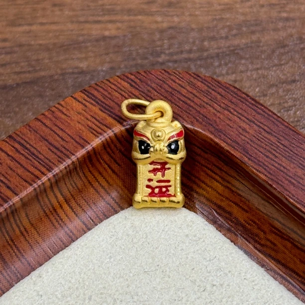 水贝黄金足金999古法开运醒狮DP2021